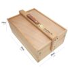 Mont Marte Multi-Purpose Wooden Art Box. 3 Layers of Storage for Organizing Art Supplies. Features a Leather Carry Handle for Easy Transport - Image 3