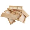 Mont Marte Multi-Purpose Wooden Art Box. 3 Layers of Storage for Organizing Art Supplies. Features a Leather Carry Handle for Easy Transport - Image 7