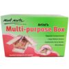 Mont Marte Multi-Purpose Wooden Art Box. 3 Layers of Storage for Organizing Art Supplies. Features a Leather Carry Handle for Easy Transport - Image 8
