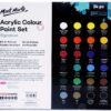 Mont Marte Acrylic Paint Set 23 Colours 36ml, Perfect for Canvas, Wood, Fabric, Leather, Cardboard, Paper, MDF and Crafts - Image 9