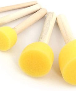 5pcs round paint foam-sponge brush set..