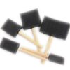 Foam Brush for Art and Craft | Foam Brush with Wooden Handle for Painting Graffiti Dust Cleaning | Set of 5 with Different Sizes - Image 2