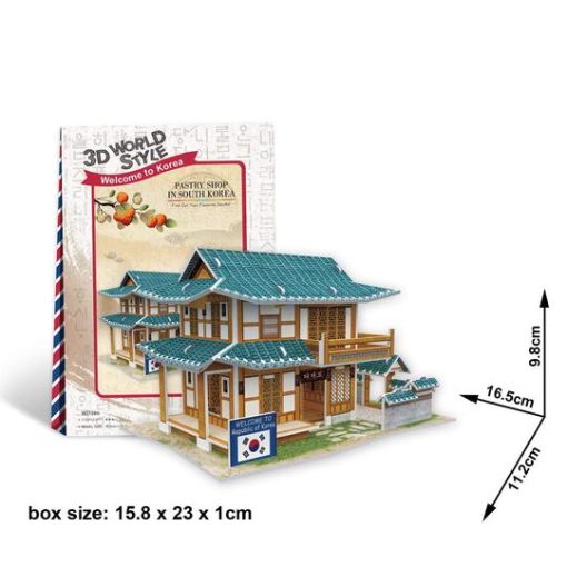 3D Puzzle Pastry Shop in South Korea Toys for School Kids Assembling Part2