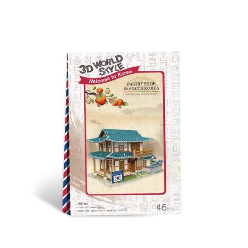 3D Puzzle Pastry Shop in South Korea Toys for School Kids Assembling Part3