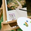 Mont Marte detail white acrylic pallete 23x30cm Ideal Artist Palette for Acrylic Paint and All waterbased Paints – White Painting Palette with Hole for Thumb - Image 3