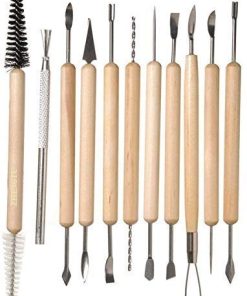 11pc Set Assorted Pottery Clay Tool Candle Soap Wood Sculpture Carving Hand Tools Kit