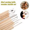 KARDIFF Assorted 11pc Set Pottery Clay Tool Candle Wood Sculpture Carving Hand Tools Kit - Image 3