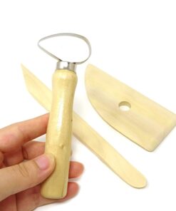 8 Pc Wooden Pottery Sculpting Clay Cleaning Tool Set, Includes Clay Cutting, Modeling, Trimming Tools, for Beginner Level Pottery and Smoothing, Cleaning, Carving, Shaping and Sculpting 10 42.3