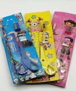 5 in 1 Gift Set Stationery Set Pencil Eraser Sharpener Scale Scissors 2