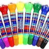 Praxon Kids Drawing Sketch Pen With Roller Stamp with Water Based Ink for Return Gift for Kids - Dual Tip Marker Set Highlighter Sketch Pen - 2 in 1 Combo Marker Pen Roller Stamp - Set of 10 - Image 4