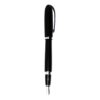 Baoer 516 Fountain Pen - Black with Chrome Trim - Image 3