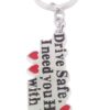 Drive Safe I Need You Reminder Metal Keychain (Multicolour) - Image 2