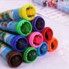 Praxon Kids Drawing Sketch Pen With Roller Stamp with Water Based Ink for Return Gift for Kids - Dual Tip Marker Set Highlighter Sketch Pen - 2 in 1 Combo Marker Pen Roller Stamp - Set of 10 - Image 3