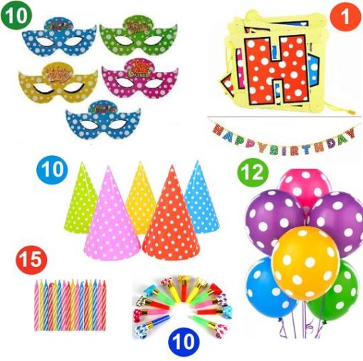 6 In One Birthday Party Combo Kit