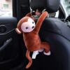 Tissue Box Creative Monkey Design Tissue Holder, Dispenser, Cover for Home and Car - Image 4