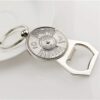 50 Years Calendar Compass Bottle Opener Silver Metal Keychain for Car, Bike Keyring - Image 4