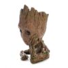Bobble Beautiful 360 Degree Revolving Wooden Flower Pot for Office Desk Table Top Home Decor- Brown - Image 5