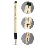 Cross Townsend706-MD 10KT Gold-Filled Fountain Pen with Medium Nib - Image 2