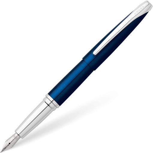 ATX Translucent Blue Lacquer Fountain Pen img1