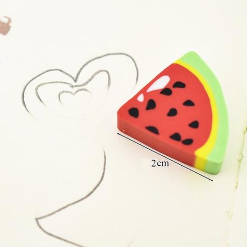 Assorted Fruit Shaped Rubber Eraser 4 Pcs Pack1