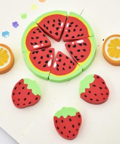 Assorted Fruit Shaped Rubber Eraser 4 Pcs Pack3