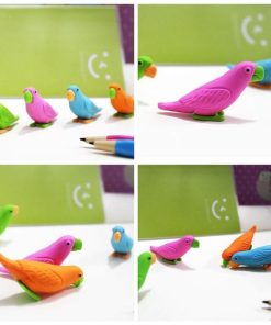 Colorful Parrot Style Erasers1