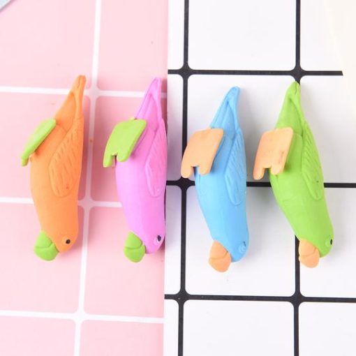 Colorful Parrot Style Erasers2