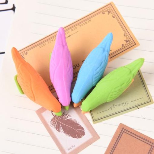 Colorful Parrot Style Erasers3