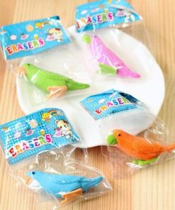 Colorful Parrot Style Erasers4