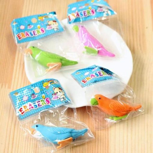 Colorful Parrot Style Erasers4