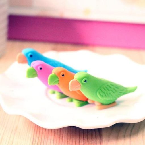 Colorful Parrot Style Erasers7