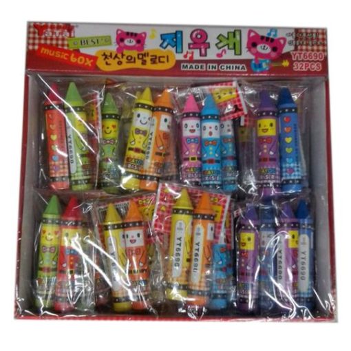 Crayon Shaped Eraser for kids 2 Pcs1