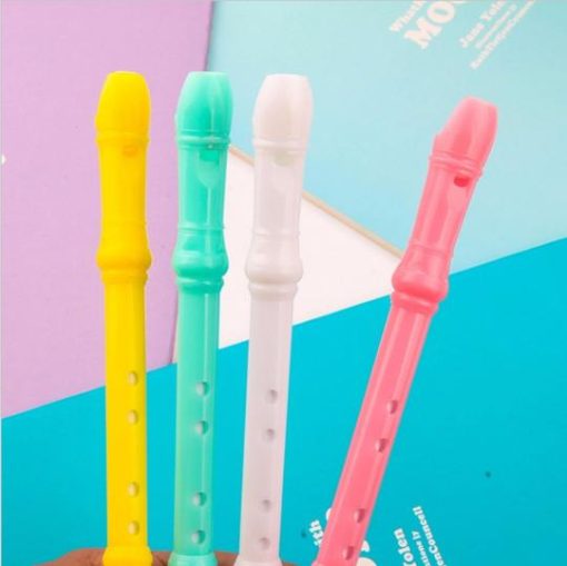 Creative Flute Shaped Gel Pen With Flute Like Sound1