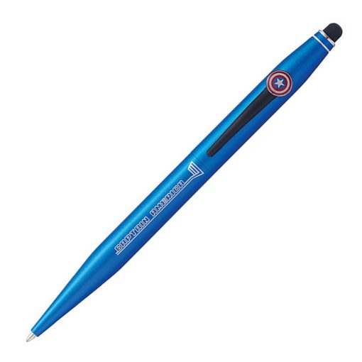 Cross Tech 2 Captain America Blue Ballpoint Pen. scaled 1