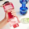 Dumbbell Shaped Gym Sport Travel Water Drink Bottle