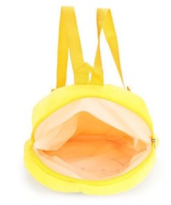 Emoji Smiley Design Yellow Soft School Carry Bag 3 Designs2