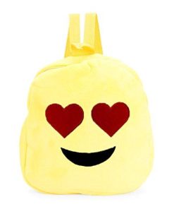 Emoji Smiley Design Yellow Soft School Carry Bag 3 Designs3