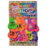 Happy Birthday Printed Heart Shape Medium Balloon Pack Of 10 Pcs