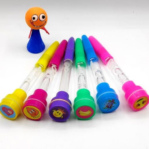 Light Up Pen With Bubble Sticks Funny Stamper