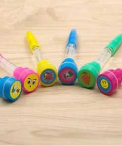 Light Up Pen With Bubble Sticks Funny Stamper3