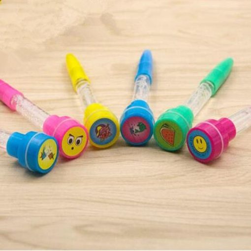 Light Up Pen With Bubble Sticks Funny Stamper3