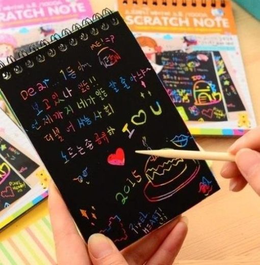 Magic Scratch Note Diary 8 pages