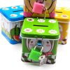 Metal Square Piggy Money Bank with Key Lock (Small  6x6.2 cms) - Image 4