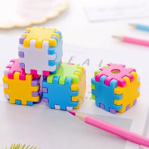 Rubik Building Blocks Pencils Sharpeners Toy5