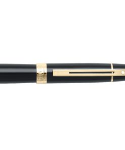 Sheaffer 300 9325 Glossy Black With Gold Tone Trim Rollerball Pen img3