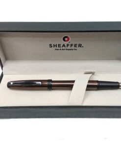 Sheaffer 376 Prelude Brown Fountain Pen with Black Trim img1