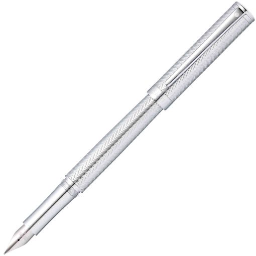 Sheaffer 9241 Intensity Engraved Chrome Fountain Pen img1