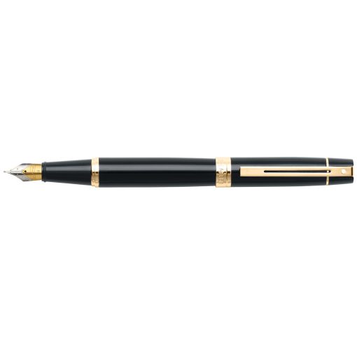 Sheaffer 9325 0 300 Gold Trim Fountain Pen Black img2