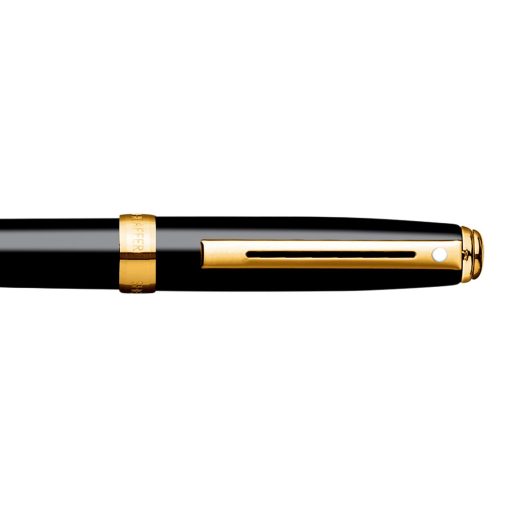 Sheaffer 9801 Prelude Mini Black Laquer With Gold Trim Ballpoint Pen Img3