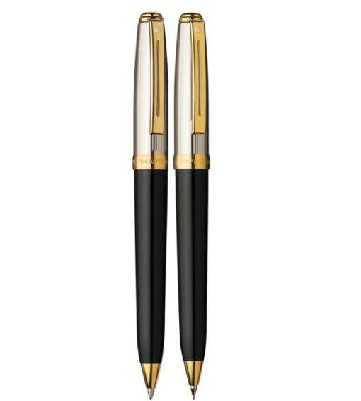 Sheaffer Prelude 337 Black GT Ballpoint Pen Pencil Set....